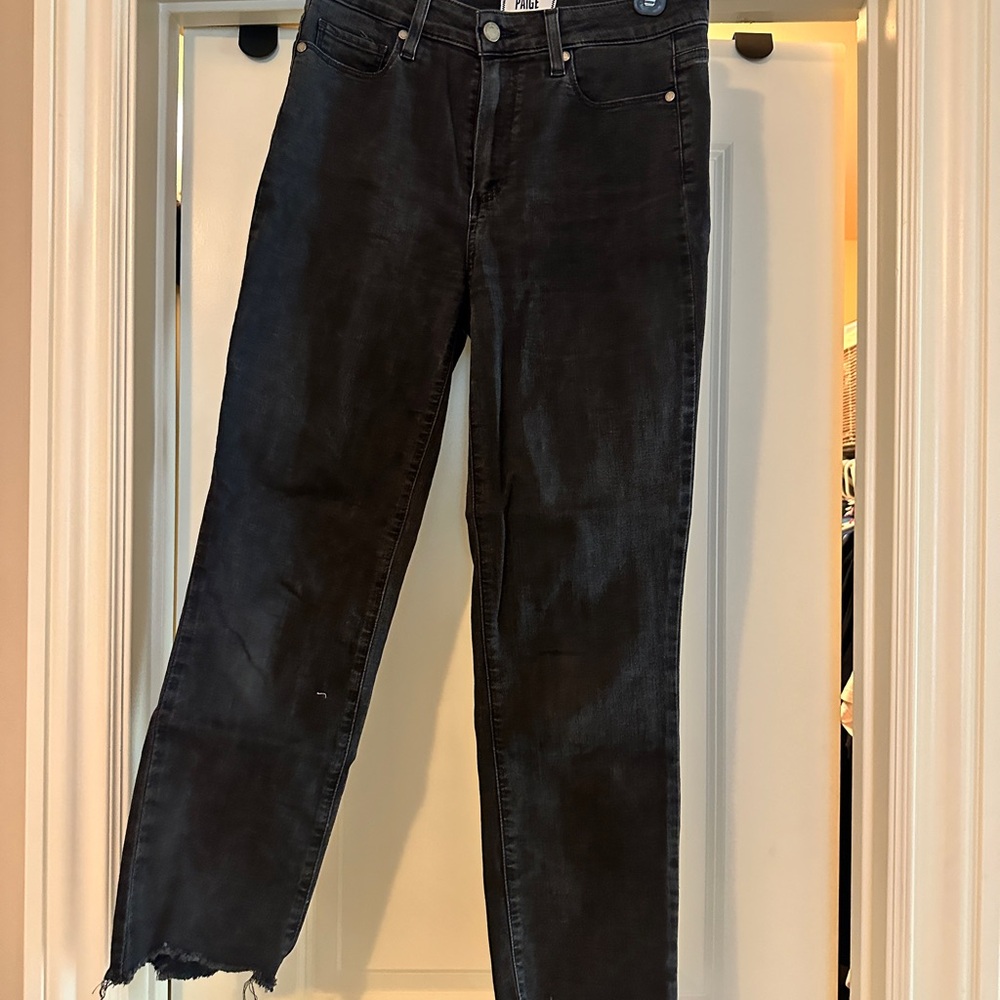 PAIGE Black Ankle Jeans